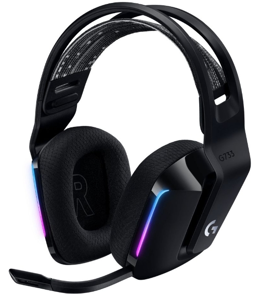 Гарнитура Logitech G733 чёрный, беспроводная, 2.4 ГГц, до 29 ч, LIGHTSYNC RGB