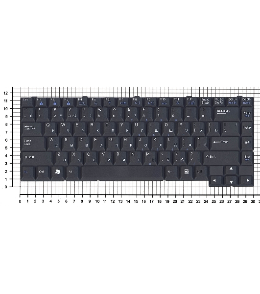 Клавиатура для ноутбука LG LE50 LM60 LM70 LS55 LS70 V1 черная