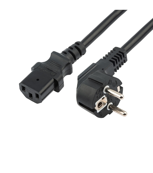 Шнур сетевой Rexant СЕЕ 7/7 (Schuko) – IEC 320 C13 3x0,75мм², длина 1,8м