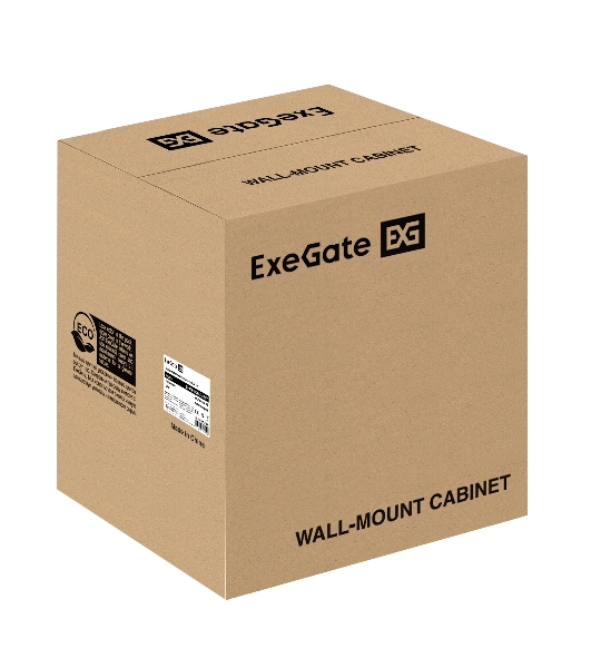 Шкаф телекоммуникационный 10' настенный 9U ExeGate EC-WM-9U.280.G.GREY (10”, 9U, 350x280x420mm (ШхГхВ), передняя дверь закаленное стекло, пыле- и влагозащита IP23, светло-серый RAL 7035)