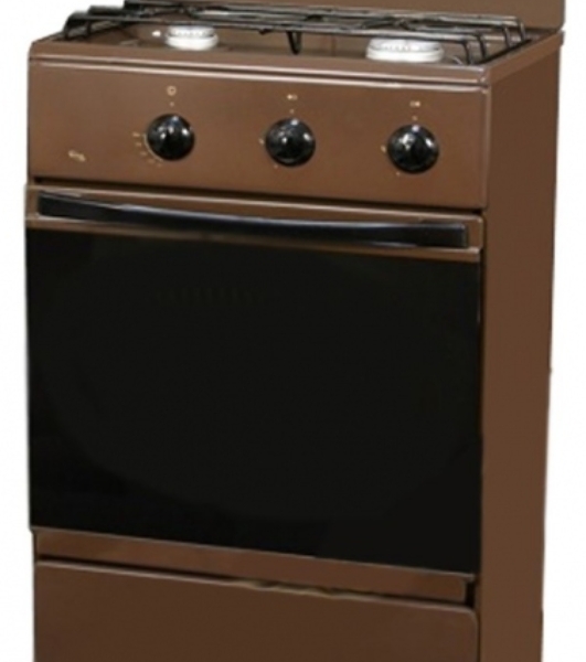Плита газовая Flama CG 3202 B коричневый, конфорок 2 шт, духовка 30 л, 50 см x 85 см x 35 см