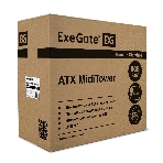 Компьютерный корпус Miditower ExeGate EVO-8243-NPX500 (ATX, БП 500NPX с вент 12 см, 2хUSB+1хUSB 3.0, черный, 3 вент. с RGb подсветкой, боковая панель - закаленное стекло), фото7