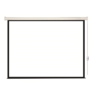 Экран с электроприводом Lumien Eco Control 153x203 см (раб. область 147х197 см) Matte White черная кайма по периметру 4:3