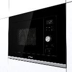 Встраиваемая микроволновая печь GORENJE BMX201AG1BG Электронное управление, черный, объем: 20 л, фото11