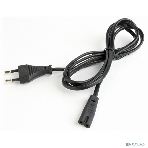 Кабель питания Cablexpert для ноутбуков, аудио/видео техники 1,8м, VDE, 2-pin, черный, пакет' (PC-184-VDE-1.8М), фото2