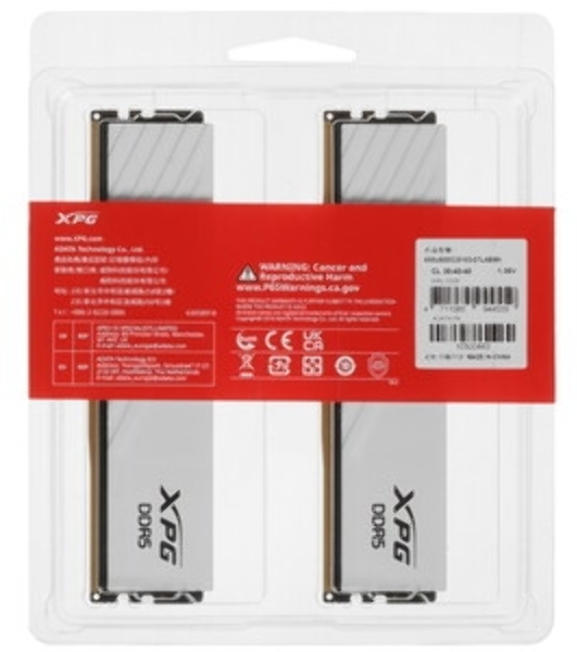 Оперативная память XPG Lancer Blade, DDR5, 32GB (2x16 GB), 6000 MHz, CL36, радиатор, черный