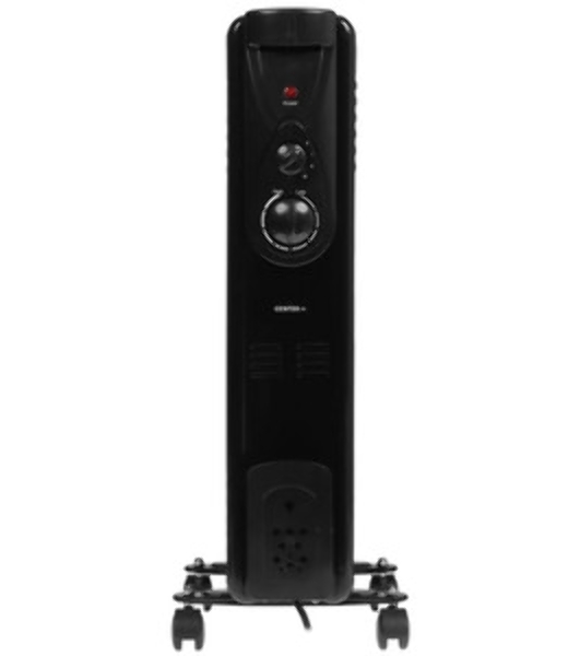 Обогреватель масляный Centek CT-6200 (7 секций) черный, 700/1000/1500Вт, 3 режима, механический термостат