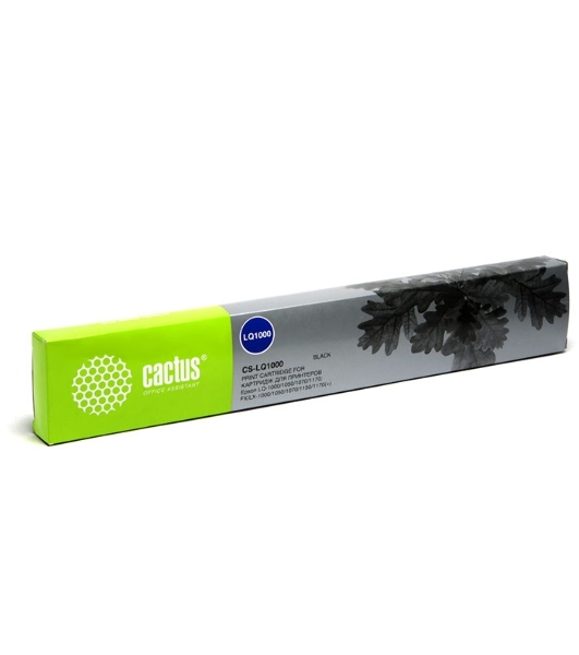 Картридж матричный Cactus CS-LQ1000 черный (12.7 мм, 10 м, 2 200 000 знаков) для Epson LQ-1000/1050/1070/1170/FX100/105/LX-1000/1050/1070/1150/1170