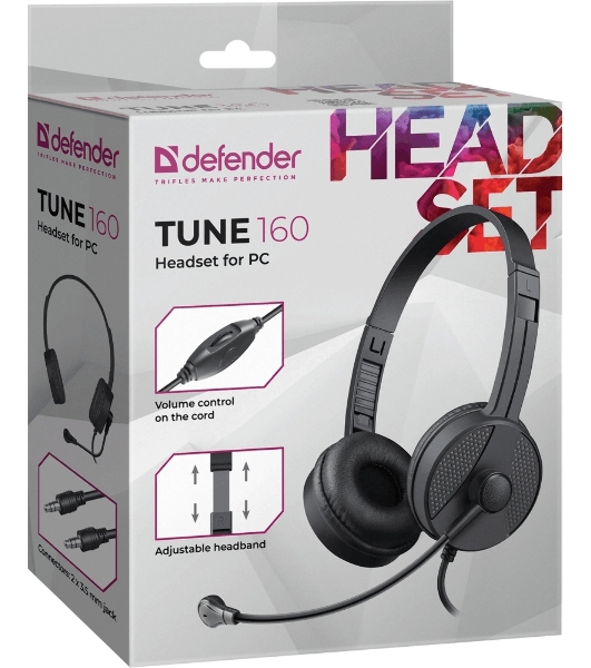 Гарнитура Defender Tune 160 чёрный, проводная