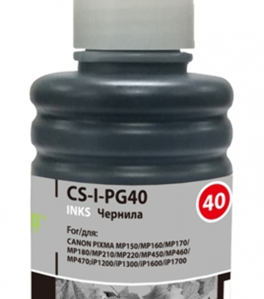 Чернила Cactus CS-I-PG40 черный (100мл) Canon PIXMA MP150/MP160/MP170/MP180/MP210