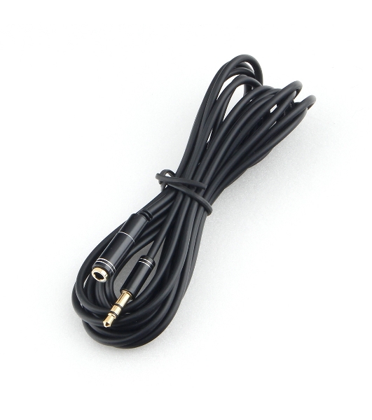 Кабель аудио удлинительный Cablexpert CCAB-02-35MF-3MB. 3.5 Jack (M)/3.5 Jack (F), черный, 3м, блистер
