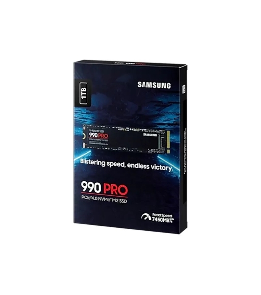 Накопитель SSD Samsung 990 PRO, 1000Gb, PCIe 4.0 x4, M.2 2280, NVMe, R/W 7450/6900, с радиатором