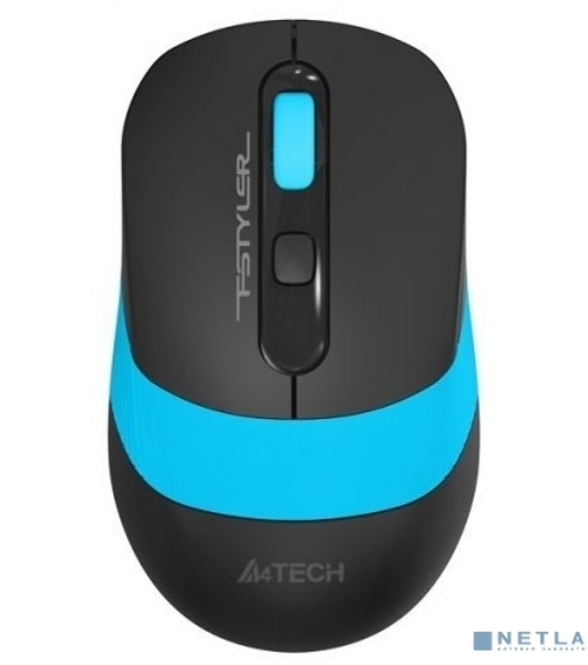Комплект клавиатура+мышь A4Tech FStyler FG1010 беспроводной, USB, 2000 DPI, чёрный/синий