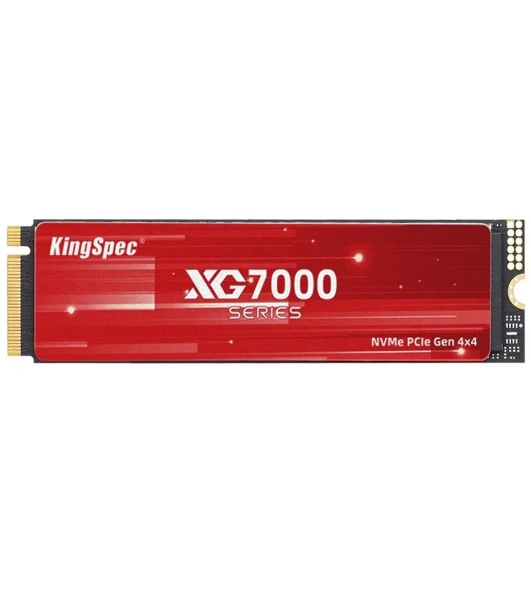 Накопитель SSD KingSpec XG7000, 1Tb, PCIe 4.0 x4, M.2 2280, NVMe, R/W 7400/6600