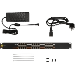 Панель POE 19', 12 портов, с одним блоком питания 48V, 120W, фото2