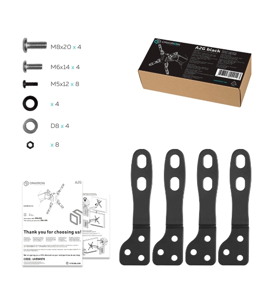 Кронштейн ONKRON A2N для mini PC, черный