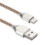 Кабель USB ACD-Titan Type-C ~ USB-A Нейлон, 1м, желто-черный, фото6