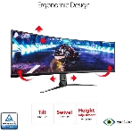 Монитор 49' ASUS ROG Strix XG49VQ VA 3840x1080, 144 Гц, 4 мс, 32:9, 450 кд/м2, 2xHDMI, 1хDP, изогнутый, черный, фото8