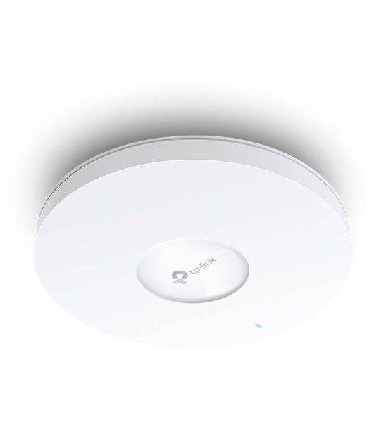 Точка доступа TP-Link 11AX dual-band ceiling access point, up to 1200 Mbit/s at 5 GHz and up to 574 Mbit/s at 2.4 GHz, 1 10/100/1000Mbps LAN port, support PoE 802.3at standard, support BSS coloring, Seamless Roaming, Mesh, Band Steering, Airtime Fairness, MU-MIMO, ma