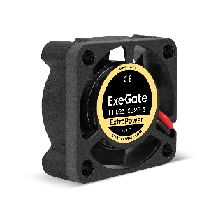 Вентилятор для корпуса ExeGate ExtraPower EP02510S2P-5 черный, 25 мм, 12000 об/мин, 26 дБ, 2 pin