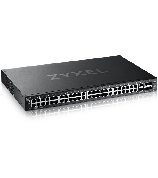Коммутатор L3 Access Zyxel NebulaFlex Pro XGS2220-54, rack 19', 48xRJ-45: 1G, 2xRJ-45: 1/2.5/5/10G, 4xSFP+
