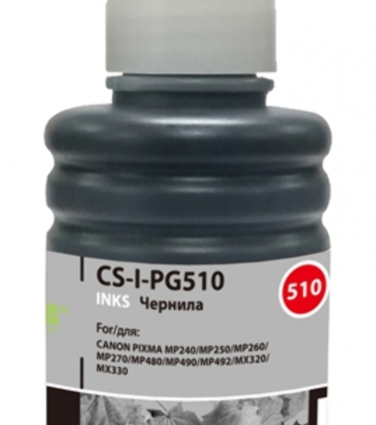 Чернила Cactus CS-I-PG510 черный (100мл) Canon PIXMA MP240/MP250/MP260/MP270/MP480