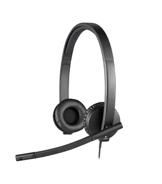 Гарнитура Logitech USB Headset H570e Stereo чёрный, проводная, USB