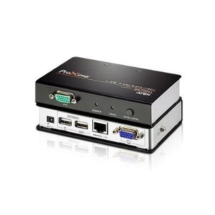 Переключатель ATEN CE700A-D(AT-G) Удлинитель, SVGA+KBD+MOUSE USB ATEN, 150 метр., HD-DB15+USB A-тип, Female, c KVM-шнуром USB 1.8м, Б.П. 220> 5.3V
