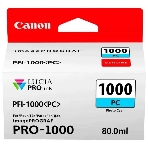 Картридж струйный Canon PFI-1000 PC фото голубой (80 мл.) для Canon IJ SFP PRO-1000 WFG, фото 1