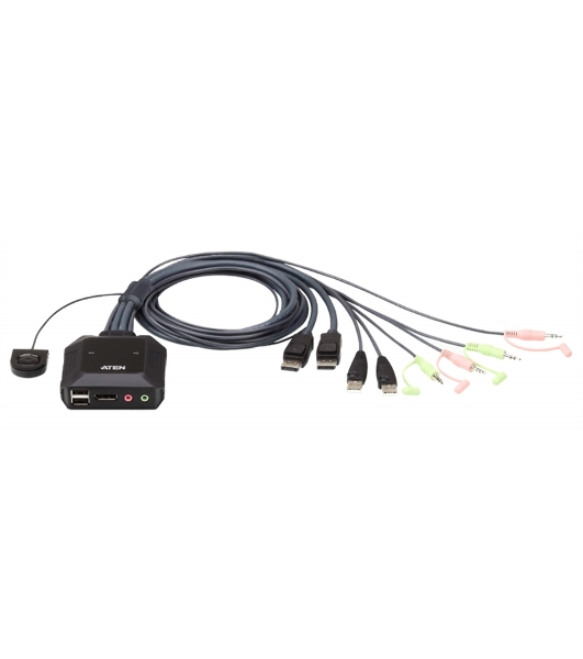 Переключатель ATEN 2 PORT USB DP KVM SWITCH.