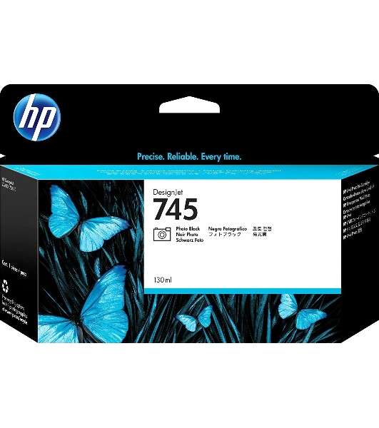 Картридж струйный HP 745 с чернилами фотографического черного цвета для принтеров Designjet, 130 мл