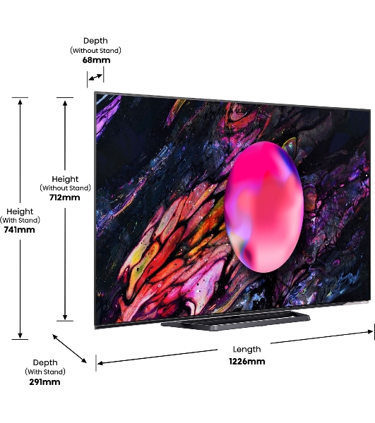 Телевизор Hisense 55' 55A85K черный OLED UHD 120Hz Vidaa
