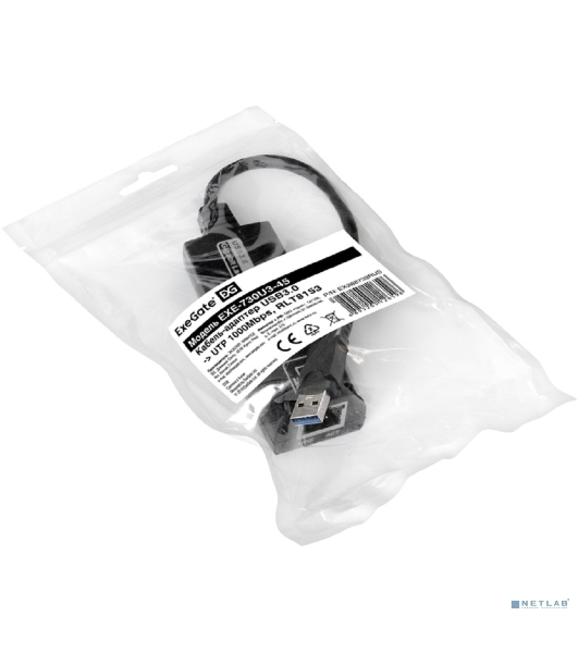 Кабель-адаптер ExeGate EXE-730U3-45 (USB3.0 --> UTP 1000Mbps, RLT8153)