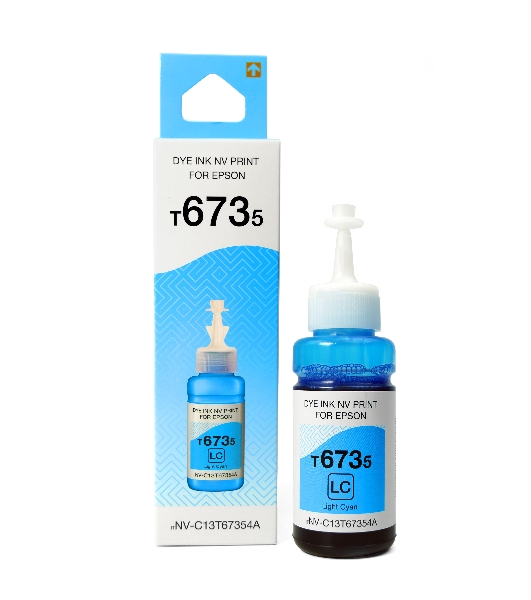 Чернила NVPrint T6735 (NV-C13T67354A) для аппаратов Epson (70 мл) Light Cyan (в коробке) совместимые