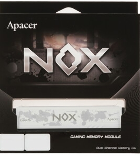 Оперативная память Apacer Nox, DDR5, 32Gb (2x16Gb), 5200MHz, CL40, DIMM, радиатор, серый/черный