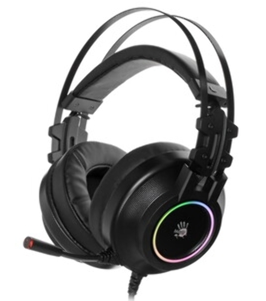 Гарнитура Bloody G528C чёрный, проводная, подсветка