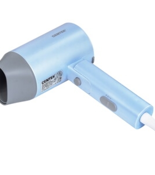 Фен Centek CT-2203 синий, 1600 Вт, компактный, ионизация