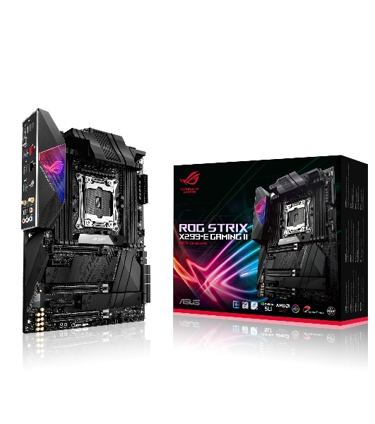 Материнская плата ASUS ROG STRIX X299-E GAMING II, LGA 2066, Intel X299, 8xDDR4, 8xSATA, 3xM.2, 1xPCIe 3.0 x8, 2xPCIe 3.0 x16, 1xPCIe x4, 1xPCIe x1, 2x 2.5Gb LAN, 1xUSB 3.2 Gen 2, 3xUSB 3.2 Gen 2, 2xUSB 2.0, 5x3.5 мм, 7.1, ATX