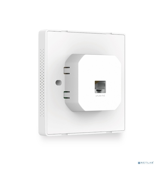 Точка доступа TP-Link Omada AC1200 wireless MU-MIMO Gigabit wall-plate Access Point, 1 Gigabit downlink port, 1 gigabit uplink port, 802.3af/at PoE in, wall plate mounting, support standalone mode and controlled by Omada SDN controller (Software/hardware/Cloud)