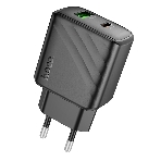 Сетевое зарядное устройство Hoco 30Вт, 3А, QC3.0/PD, 1хUSB, 1хType-C, CS23A, черный, коробка, фото5
