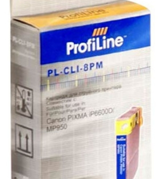 Картридж струйный ProfiLine PL-CLI-8PM для принтеров Canon Pixma iP6600D/MP950 Photo Magenta водн