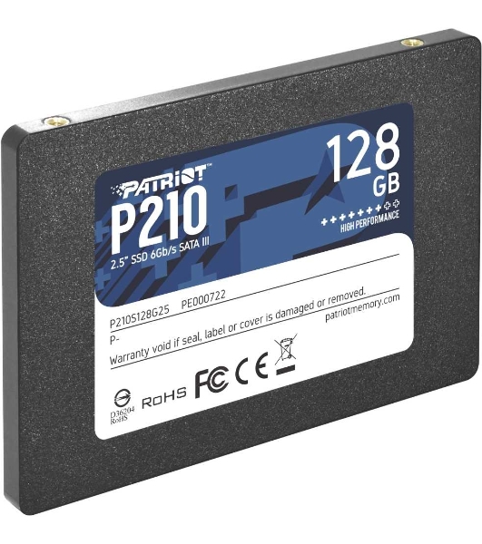 Накопитель SSD Patriot P210, 128Gb, SATA III, 2.5', R/W 450/430