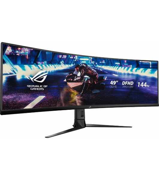 Монитор 49' ASUS ROG Strix XG49VQ VA 3840x1080, 144 Гц, 4 мс, 32:9, 450 кд/м2, 2xHDMI, 1хDP, изогнутый, черный