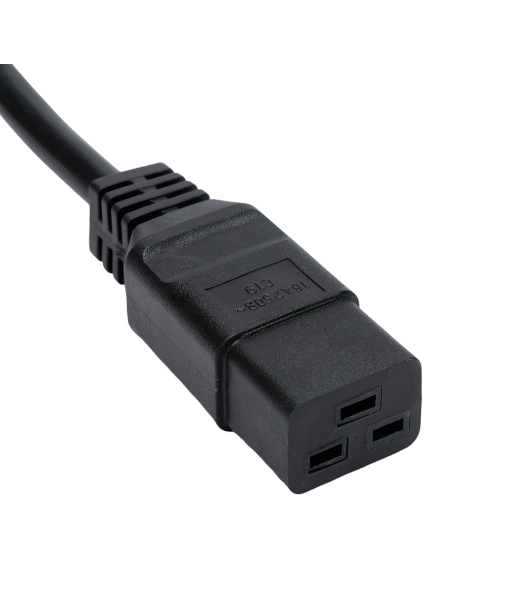 Кабель питания Cablexpert PC-S22-C19-2.5-3M, Schuko-C19, 3x2.5мм2, 16A, с заземлением, медь, 3м, черный, пакет