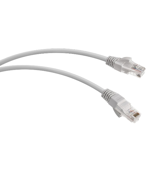 Патч-корд WRline WR-PC-RJ45-UTP-5E-5-GY UTP RJ-45 вил.-вилка RJ-45 cat.5e 5м серый LSZH (уп.:1шт)