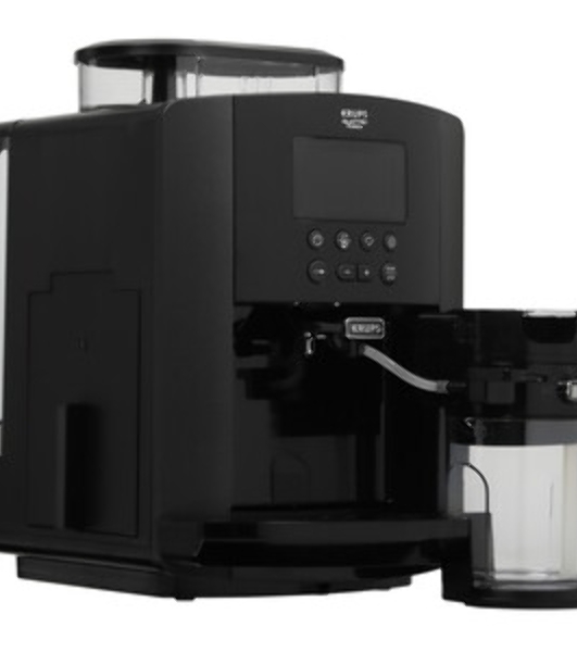 Кофемашина Krups Arabica Latte EA819E10 1450Вт черный/коричневый