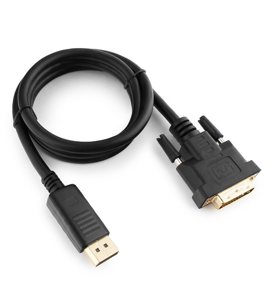 Кабель DisplayPort-DVI Gembird/Cablexpert 1м, 20M/19M, черный, экран, пакет