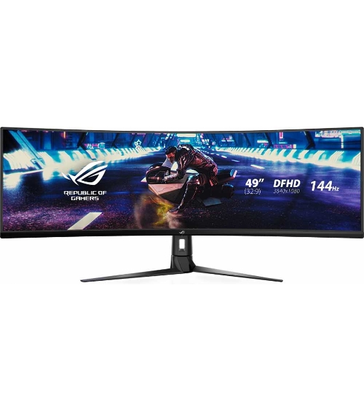 Монитор 49' ASUS ROG Strix XG49VQ VA 3840x1080, 144 Гц, 4 мс, 32:9, 450 кд/м2, 2xHDMI, 1хDP, изогнутый, черный