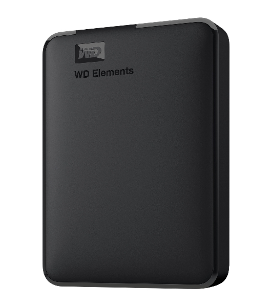 Внешний HDD 2.5' Western Digital Elements Portable, 4TB, USB 3.2 Gen 1 Type-A, 5400 rpm, черный
