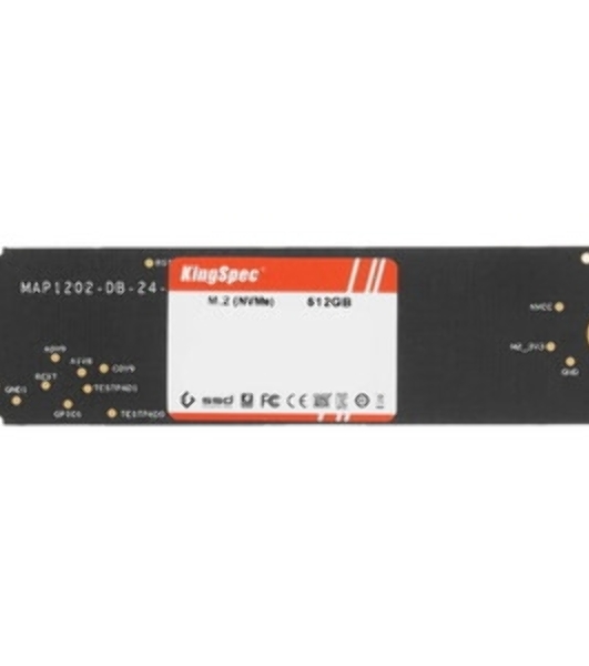 Накопитель SSD KingSpec NE-512, 512Gb, M.2 2280, PCIe 3.0 x4, NVMe, R/W 2400/1700